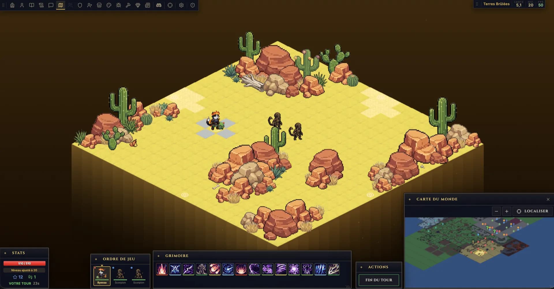 Combat dans le desert